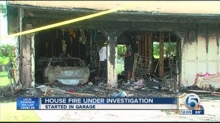 House fire under investigation [upl. by Aicilram]