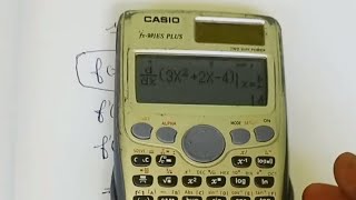 Comment calculer la dérivée dune fonction en un point donné avec la calculatrice Casio  Partie1 [upl. by Ihsir]