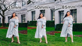 35mm vs 50mm vs 85mm Lens Comparison on Crop Sensor APSC [upl. by Kenna]