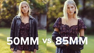 50mm vs 85mm Comparisons for Portrait Photography [upl. by Salocin]