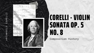 Arcangelo Corelli  Violin Sonata Op 5 No 8 [upl. by Poirer458]