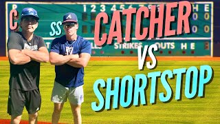 Catcher VS Shortstop The Ultimate Race [upl. by Idona]