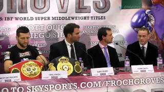 Heated Froch v Groves final press conference [upl. by Aser100]