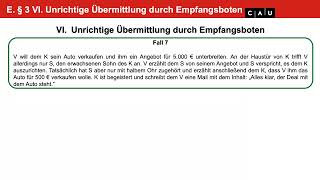 BGB AT – Folge 14 Vertiefung zur Anfechtung Teil 2 [upl. by Emerick313]