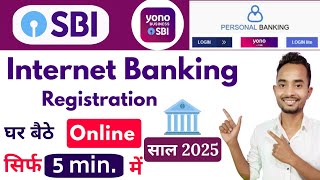 SBI Internet Banking Registration Full Process Online SBI Net Banking kaise Activate kare 2025 [upl. by Conlen240]