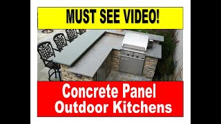 5 reasons not to use concrete panel Outdoor Kitchens Must Watch Before Buying [upl. by Sessilu]