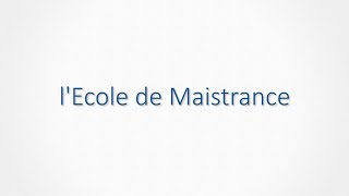 ÉCOLE DE MAISTRANCE Présentation [upl. by Utter731]