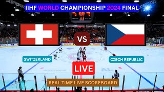 Czech Republic Vs Switzerland LIVE Score UPDATE Ice Hockey 2024 IIHF World Championship Final LIVE [upl. by Elbys]