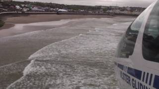 Portrush Airshow 2009 Glider with HD Camera on Wing [upl. by Papageno]