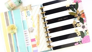 How to Make a Fabric Happy Planner Cover DIY Christmas Gift [upl. by Sidoon]