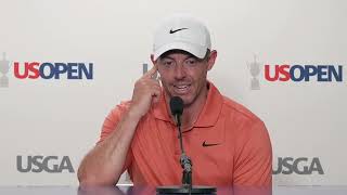 Rory McIlroy Thursday Flash Interview 2024 US Open Championship · Round 1 [upl. by Kincaid]