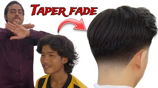 what is a taper fade haircut  taper fade haircut tutorial taperfade [upl. by Ashia]