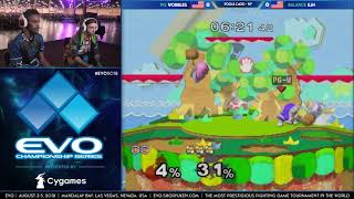 Wobbles Ice Climbers Vs KJH Fox  Melee Pools  Evo 2018 [upl. by Chema408]