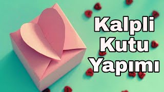 KALPLİ KUTU YAPIMI  Hediye Kutusu Yapımı  Origami Kutu Yapımı [upl. by Tare]