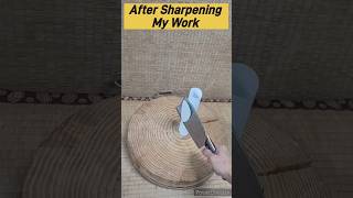 【Before After】Alternative Kitchen Knife vs Paper Roll 磨刀前後另類菜刀切紙卷 sharpening kitchen 磨刀 菜刀 [upl. by Enrak]