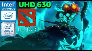 DOTA 2  i3 9100 INTEL UHD 630 720p Gameplay [upl. by Bernadina]