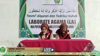 TASMI IMTIHAN amp KHOTMIL QURAN  WISUDA AL QURAN LABORATE AGAMA LA MA PUTRI NURUL MASYITHOH [upl. by Eenalem914]