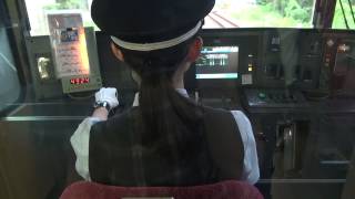 小田急線 女性運転士 運転風景 3000形3664編成 代々木上原駅→新宿駅 区間準急 [upl. by Catherine]