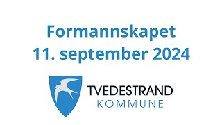 Formannskapet i Tvedestrand 11 september 2024 [upl. by Scevo861]