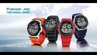 Casio Youth Series AE1000W3AVDF D119 Digital Watch Unboxing  SD Mix [upl. by Mcclary]