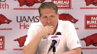 Eric Musselman postgame  Auburn 83 Arkansas 51 [upl. by Ahsemit]