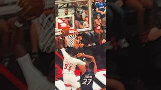 Dunk on Rudy Gobert and elbowed him in the face nba basketball gamer gaming youtube shorts [upl. by Karmen234]