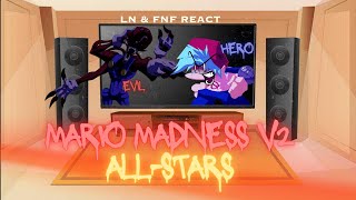 LN amp FNF React  Mario Madness V2  All Star  FNF Mod [upl. by Aharon979]