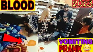 Blood Vomiting 🤮 Prank On Brother  Today 2023 🤪 Prank  Rabbu Vlogs [upl. by Dianthe]