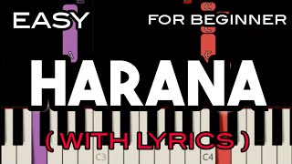 HARANA  LYRICS   PAROKYA NI EDGAR  SLOW amp EASY PIANO [upl. by Ycnaf]