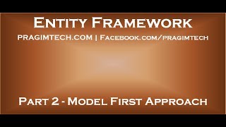 Part 2 Entity Framework Model First Approach [upl. by Llennahs]