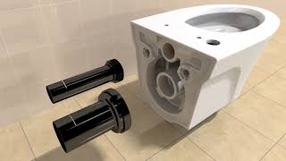 TOTO AP or EP WallHung Toilet Installation Video [upl. by Laehcimaj]