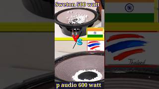 Sweton 500 watt Vs p audio 2226 speaker djsetup speaker shorts [upl. by Burrton458]