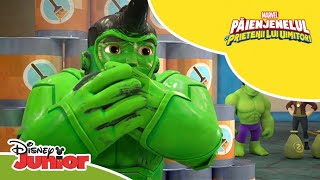 🧑‍🤝‍🧑 Marea problemă a lui Hulk  Păienjenelul Marvel și prietenii lui uimitori  Disney Junior RO [upl. by Yenahpets880]