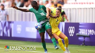 Australia comes back to win over Zambia in actionpacked goal feast  Paris Olympics  NBC Sports [upl. by Redmond]