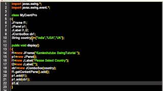 Item Listener Interface  Event Listener in Java  Java Swing Tutorial [upl. by Gupta]