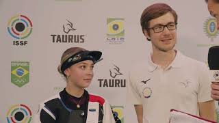 Interview HERBULOT Manon FRA  Silver Medal  10M Air Rifle Women 2024 Rio De Janeiro WC [upl. by Mharg15]