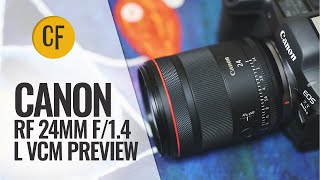 Canon RF 24mm f14 L VCM lens preview [upl. by Rozele378]