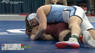 197lbs Max Shaw UNC dec Dakota Howard VTECH [upl. by Otir]