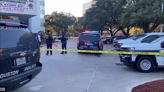 Raw video Man found shot to death near southwest Houston school [upl. by Turro488]