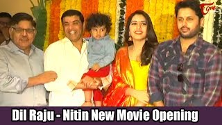 Nithin New Movie Opening Video  Dil Raju Nitin Raashi Khanna  TeluguOne [upl. by Fisk995]