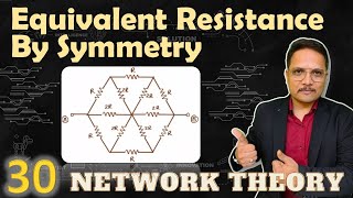 Equivalent Resistance with Symmetry Problem and Solution 10 [upl. by Dame983]