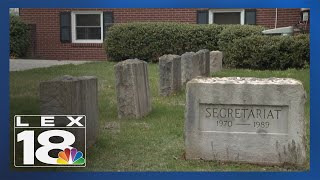 50 years after Secretariats Triple Crown win visit his final resting place at Claiborne Farm [upl. by Norrek24]