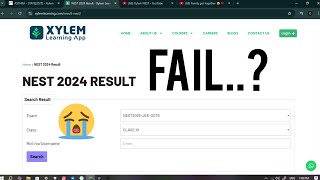 Xylem NEST 2024 Oct 6th exam result Fail SSLC studentAbhinav AK [upl. by Leontine]