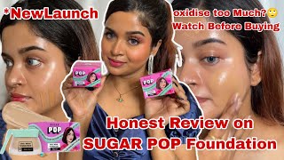 New SUGAR POP Daily Wear Mousse Foundation Honest Review Swatches  WearTest Transferproof Test [upl. by Lyndes]