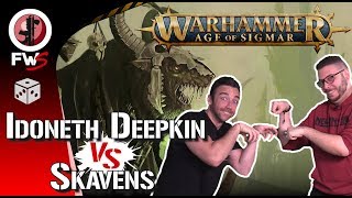 Age of Sigmar  Skavens VS Idoneth Deepkin [upl. by Avenej766]