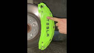 How to install caliper covers on Tesla Model 3 [upl. by Hniht]