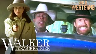 Walker Texas Ranger  Walker And Trivette Chase Down Carjacker In A Plane  Wild Westerns [upl. by Sisenej443]