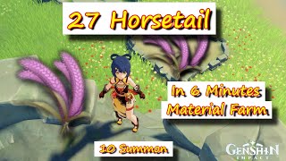 27 Horsetail in 6 Minutes Material Farm 10 Summon [upl. by Knutson]