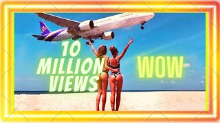 Boeing Plane Landing and Take Off Footage at Maho Beach St Maarten Aviation Airplane [upl. by Blondell227]