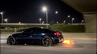 Absolutely THRASHING This 700WHP BIG TURBO Infiniti G35 COUPE [upl. by Enyaht242]